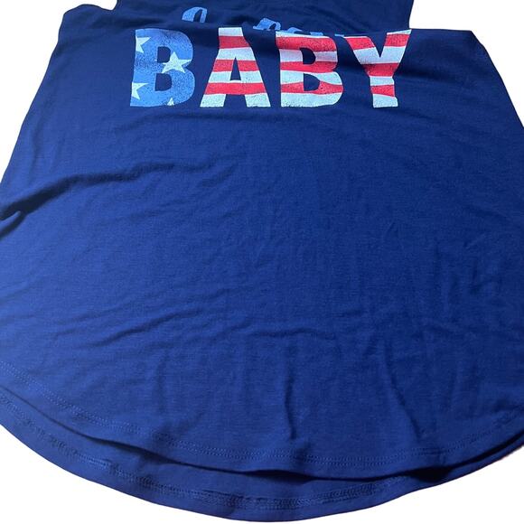 Isabel Maternity Americana Hello Baby Maternity Tank Top - Size XS - NWT - Picture 5 of 8